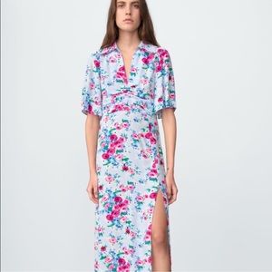 ZARA FLORAL PRINT DRESS